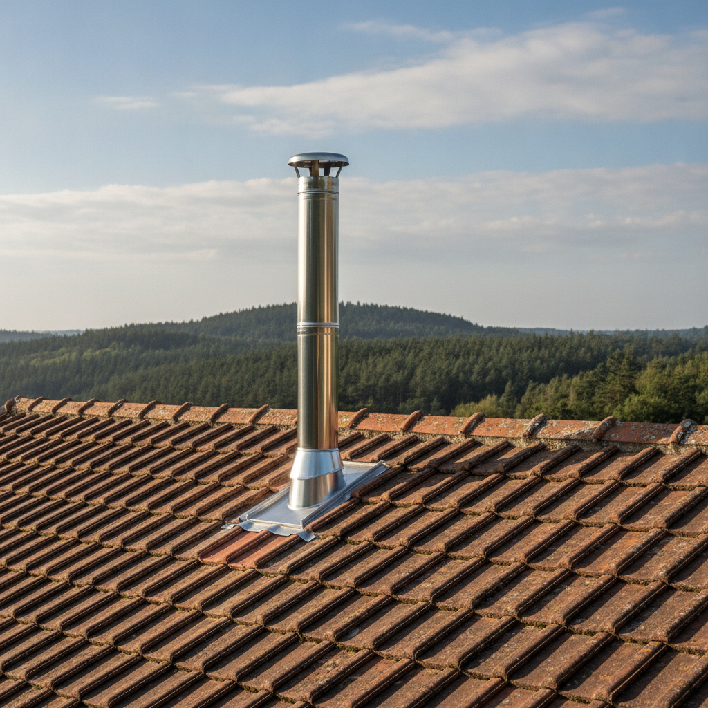 chimney installation -  no people or no text